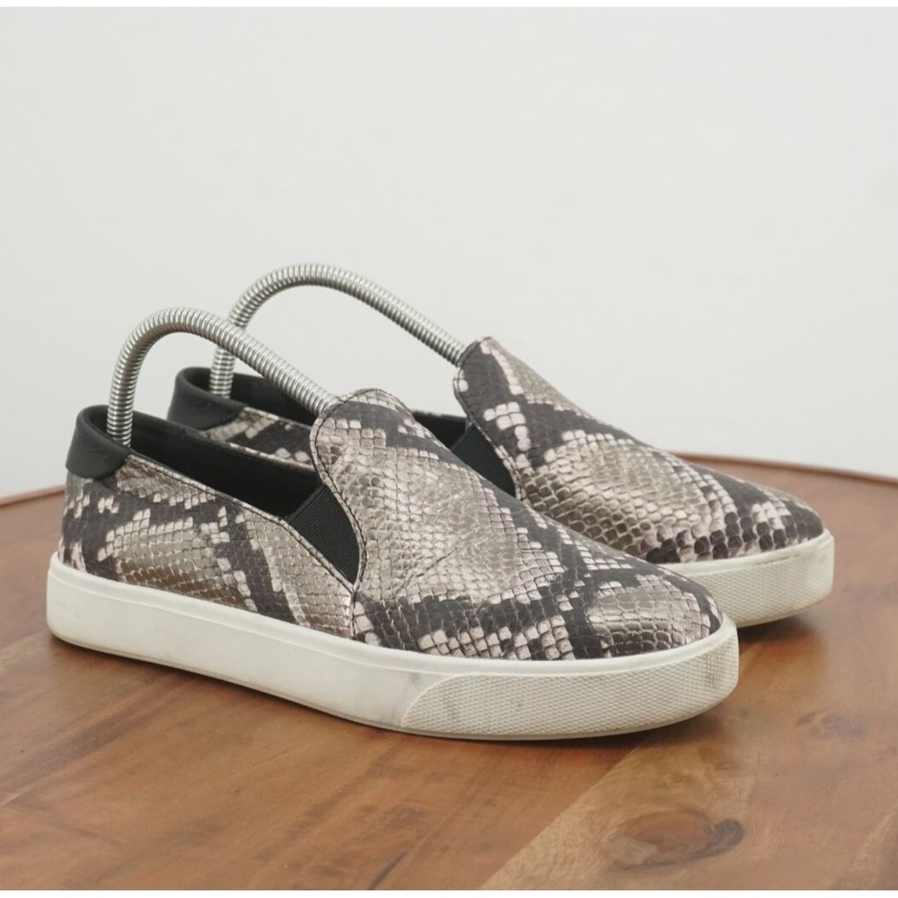 Cole Haan Womens Grand Series Snakeskin Slip On Loafers Size 8 B Leather W19258